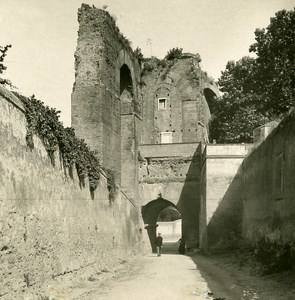 Italy Roma Arch of Dolabella Old NPG Stereo Stereoview Photo 1900