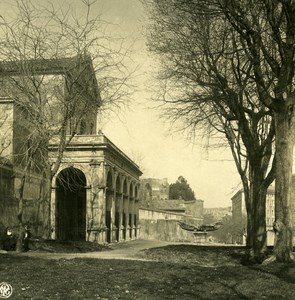 Italy Roma the Navicella Old NPG Stereo Stereoview Photo 1900