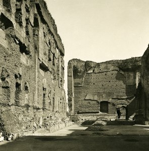 Italy Roma Baths of Caracalla Old NPG Stereo Stereoview Photo 1900