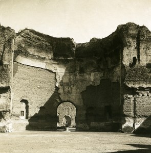 Italy Roma Baths of Caracalla Old NPG Stereo Stereoview Photo 1900