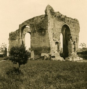 Italy Roma Baths of Caracalla Old NPG Stereo Stereoview Photo 1900