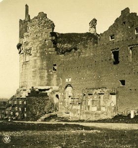 Italy Roma Via Appia Tombs of Cecilia Metella Old NPG Stereo Photo 1900