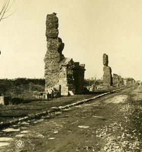 Italy Roma Via Appia Tomb of Fusco Old NPG Stereo Stereoview Photo 1900