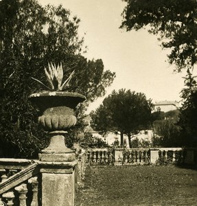 Italy Roma Frascati Villa Torlonia Old NPG Stereo Stereoview Photo 1900