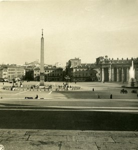 Vatican City Place St Peter Basilica Detail Old NPG Stereo Photo 1900