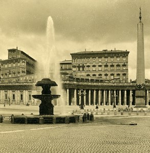 Vatican City Palace St Peter Basilica Old NPG Stereo Stereoview Photo 1900