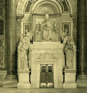 Vatican City St Peter Basilica Detail Old NPG Stereo Stereoview Photo 1900