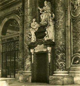 Vatican City St Peter Basilica Detail Old NPG Stereo Stereoview Photo 1900