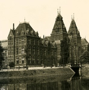 Netherlands Amsterdam Rijksmuseum Old NPG Stereo Stereoview Photo 1900