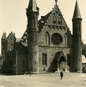 Netherlands The Hague Church Old NPG Stereo Stereoview Photo 1900