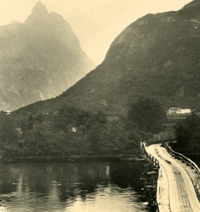 Norway Romsdalshorn Old NPG Stereo Stereoview Photo 1900