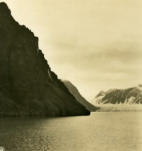 Norway Kingsbay Vogelberg Old NPG Stereo Stereoview Photo 1900