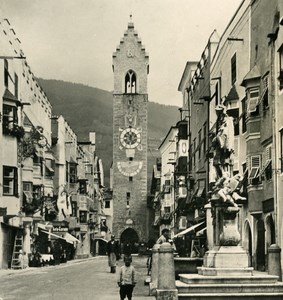 Italy Alps Tyrol Vipiteno Sterzing Old NPG Stereo Stereoview Photo 1900