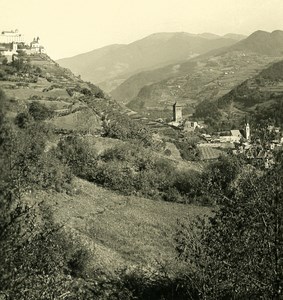 Italy Alps Trentin Chiusa Old NPG Stereo Stereoview Photo 1900