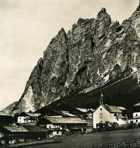 Italy Alps Cortina d Ampezzo & Pomagognon Old NPG Stereo Stereoview Photo 1900