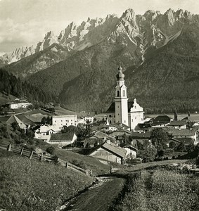 Italy Alps Tyrol Val Pusteria Dobbiaco Old NPG Stereo Stereoview Photo 1900