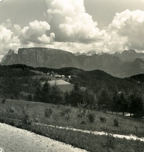 Italy Alps Dolomites around Bolzano Bozen Rose Garden Old NPG Stereo Photo 1900