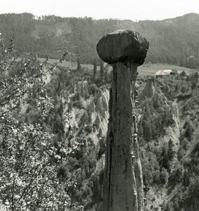 Italy Alps Tyrol around Bolzano Rock Chimney NPG Stereo Stereoview Photo 1900