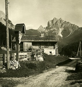 Italy Alps Trentin Valley of Braies Prags Old NPG Stereo Stereoview Photo 1900