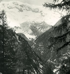 Italy Alps Trentin Trafoi Panorama Old NPG Stereo Stereoview Photo 1900