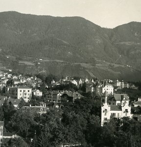 Italy Alps Trentin Meran Merano Panorama Old NPG Stereo Stereoview Photo 1900