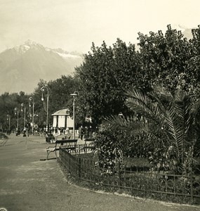 Italy Alps Trentin Merano Kurz Promenade Old NPG Stereo Stereoview Photo 1900