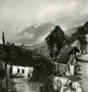 Italy Alps Trentin Meran Merano Schloss Road Stereo Stereoview Photo 1900