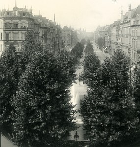 Germany Cologne Koln Avenue Old NPG Stereo Stereoview Photo 1900