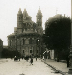 Germany Cologne Koln Apostelkirche Church Old NPG Stereo Photo 1900