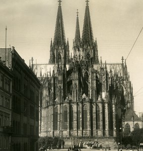 Germany Cologne Koln Dom Cathedral Panorama NPG Stereo Stereoview Photo 1900