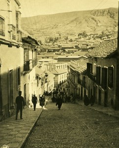 Bolivia Andes La Paz Old NPG Stereo Stereoview Photo 1900
