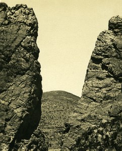 Bolivia Andes Rock Formation Old NPG Stereo Stereoview Photo 1900