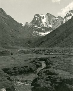 Bolivia Andes Mountain Quinza Cruz Old NPG Stereo Stereoview Photo 1900