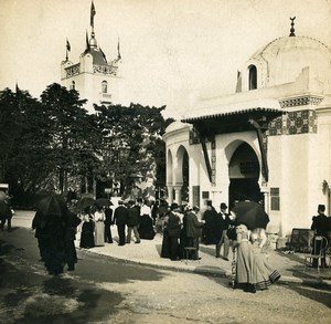 France Paris World Fair Street of Algiers Old Stereoview Photo SIP 1900