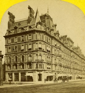 United Kingdom London Belgravian Mansions Old Stereoview Photo York 1860