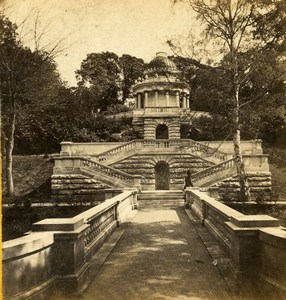 United Kingdom London Mausoleum to the Duchess of Kent Old Stereoview Photo 1860