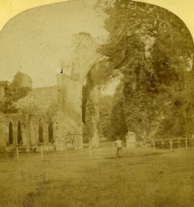 United Kingdom Cumberland Calder Abbey Old Stereoview Photo Ogle & Edge 1860