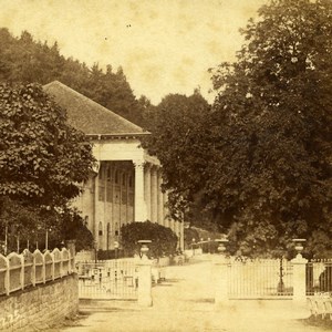 Germany Baden Baden Großherzogtum Trinkhalle Old Stereoview Photo Fay 1860