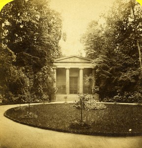 Germany Berlin Mausoleum Castle Charlottenburg Old Stereoview Photo Plaut 1860