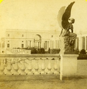 Germany near Potsdam Orangery Sans Souci Castle Old Stereoview Photo Plaut 1860