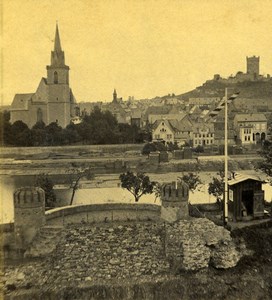 Germany Bingen Klopp Old Stereoview Photo Braun 1860