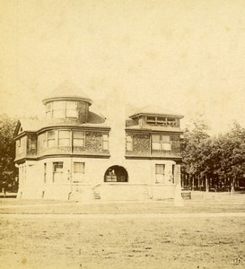 USA New York Woodlawn Saratoga Old Stereoview Photo Campbell 1896