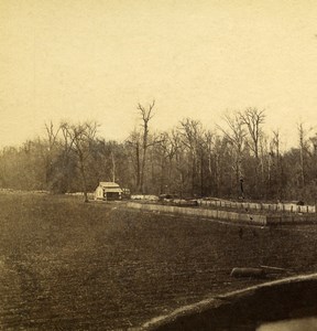 USA Arkansas Cotton Plantation Old Stereoview Photo 1875