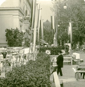 Italy South Tyrol Merano Kurhaus Terrace Old Stereoview Photo NPG 1900