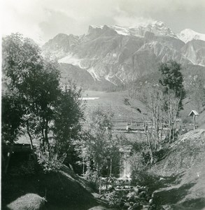Italy Dolomites Mountain Cortina d Ampezzo Tofana Old Stereoview Photo NPG 1900