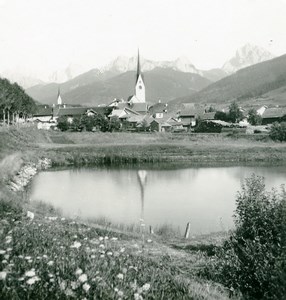 Italy South Tyrol Mountain Welsberg Puster Valley Old Stereoview Photo NPG 1900