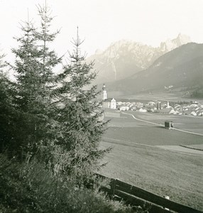Italy South Tyrol Mountain Pustertal Niederdorf Old Stereoview Photo NPG 1900
