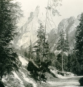 Italy South Tyrol Mountain Pragsertal Herrstein Old Stereoview Photo NPG 1900
