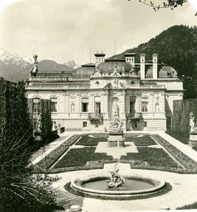 Germany Bavarian Highlands Castle Schloss Linderhof Stereoview Photo NPG 1900