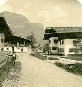 Germany Bavarian Highlands Garmish Kramer Old Stereoview Photo NPG 1900